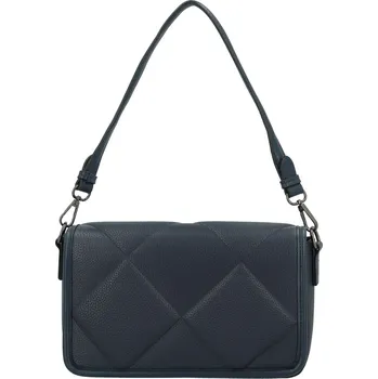 Módní dámská koženková kabelka na rameno Vanya, tmavě modrá