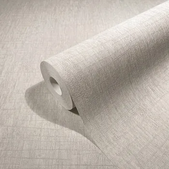 Tapeta Světle béžová strukturovaná tapeta s ozdobnou vinylovou texturou