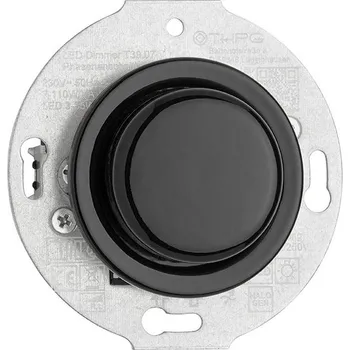 vypínač Porcelánový stmívač 3-35W LED modul černý