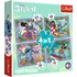 Puzzle Trefl 4v1 Lilo & Stitch Bláznivý den 35/48/54/70 dílků
