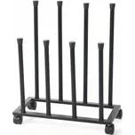 Botník, stojan na boty, kov, černá, LONGER