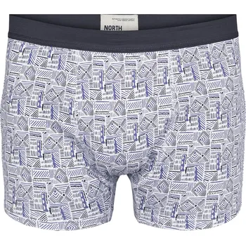 Boxerky Velké pánské boxerky vzorované North 56°4 31362B modré (6XL)