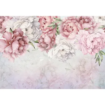 Fototapeta FOTOTAPETA KVĚTY RŮŽOVÉ PIVOŇKY DO LOŽNICE OBÝVACÍHO POKOJE TAPETA NA ZEĎ 350x250