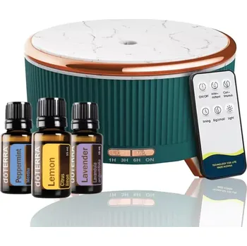 Aroma difuzér Zdravko Relax difuzér Green velvet 500 ml + DoTERRA Trio esenciálních olejů 3x5ml