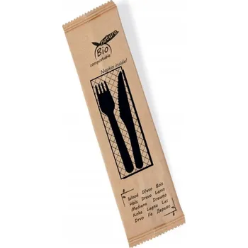 Příbor Sada jednorázových příborů Wimex dřevěná 3 kusy