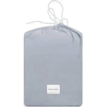 Prostěradlo Prostěradlo s gumou White Pocket jersey 140 x 200 cm