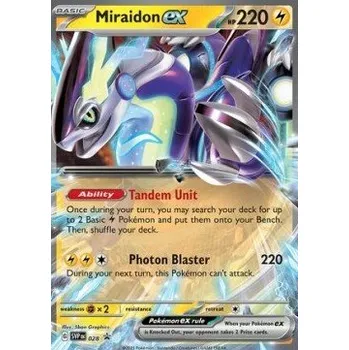 Karetní hra Pokémon SVP 028 Miraidon ex - Black Star Promos