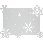 Prostírání kuchyňské Vánoční plstěné bílé 45x35cm