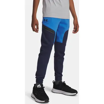 Chlapecké kalhoty Under Armour Chlapecké tepláky UA B Unstoppable Flc 1386689-403 Modrá YXL