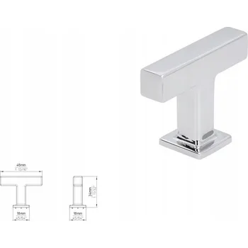 Nábytkové kování Nábytková úchytka SIRO 2520-46ZN1 chrom lesklý