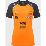 Dámské týmové tričko McLaren F1 s logy sponzorů - Lando Norris oranžové M