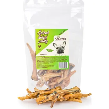 Krmivo pro psa NATURECA v.o.f. NATURECA pochoutka Kuřecí pařáty sušené 100g