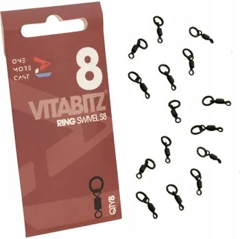 One More Cast Obratlík s Kroužkem Vitabitz Ring Swivels 8 ks Velikost 8