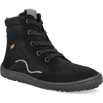 Dívčí zimní obuv Barefoot zimní boty Froddo - Wool Tex Grow Black černé Velikost: 35