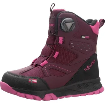 Pánská zimní obuv Boty TROLLKIDS Kirkenes Winter Boots - redwood/magenta 29