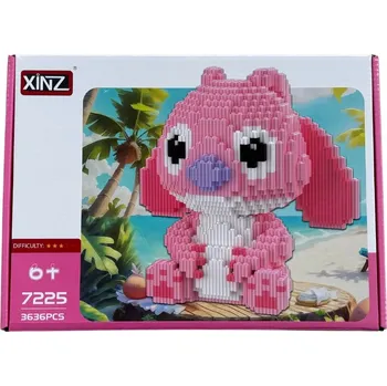 ostatní stavebnice XINZ 7225 Stavebnice Stitch Angel růžový 3636 ks