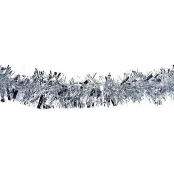 Party dekorace Dekorativní řetěz (PET) stříbrný Ø11cm x 2m [1 ks] (66814)