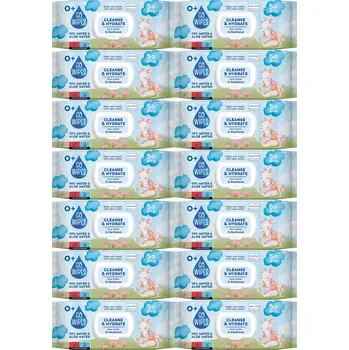 Dětský vlhčený ubrousek Antibakteriální ubrousky GoWipes 50 ks s aloe vera