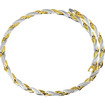 Náhrdelník IZMAEL Náhrdelník TW 38799 Stříbrná/Zlatá/49cm KP38799