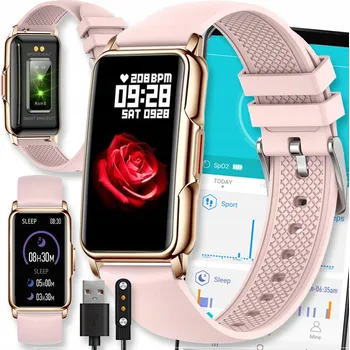 Hodinky CHYTRÉ HODINKY HODINKY AMOLED BLUETOOTH DÁMSKÉ SMART FIT SMARTBAND ŘEMÍNEK