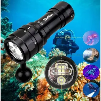 Svítilna Wurkkos DL07 LED potápěčská svítilna 3000 lumenů POD VODU