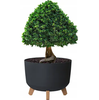 Květináč Šedý plast Květináč Prosperplast 33,9 cm x 33,9 x 24,8 cm