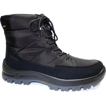 Pánské polobotky Zimní vycházková obuv-kotníková, Josef Seibel, Alaska 50, černá: Černá Ano Textil 31,7 48 G - standardní šíře (29245-29246)