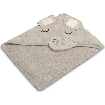 Sensillo Dětská osuška 100x100cm, froté bavlna, Sloník - šedá Rozměry: 100x100