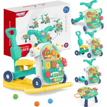 Dětské chodítko Dětské chodítko WOOPIE 5v1 multifunkční modré ODRÁŽEDLO HOUPAČKA 12m