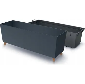 Šedý plast Květináč Prosperplast 77 cm x 23,5 x 30 cm