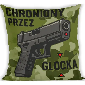 Polštář Polštář pro střelce Chráněný GLOCKEM 40x40cm
