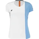 DÁMSKÉ TRIČKO BABOLAT PLAY CAP SLEEVE TOP WOMEN WHITE/BLITHE BLUE M