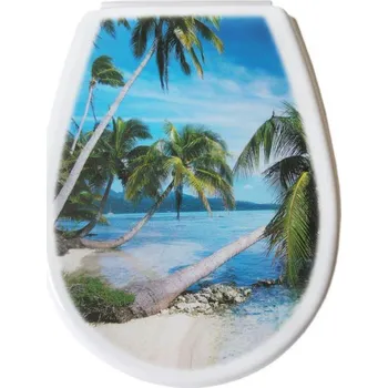 WC sedátko WC sedátko Bisk LILIA bílé, vícebarevné polypropylen