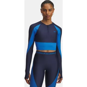 Dámské tričko Dámské tričko Under Armour UA HG Rib 1/4 Zip-BLU 6003981-403 Modrá MD