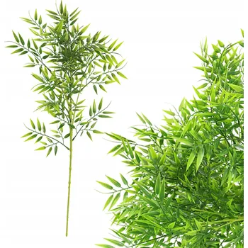 umělá květina UMĚLÁ VĚTVIČKA BAMBUS ZELENÝ UMĚLÉ KVĚTY DEKORACE KYTICE VÁZA 50cm