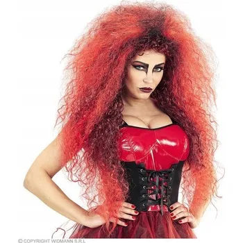 Karnevalová paruka Červená paruka ďáblice, čertice, démon