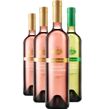 Topolčianky Set 3+1 – 3x Cabernet Sauvignon pozdí sběr 2022 a 1x Tramín červený pozdní sběr 2023