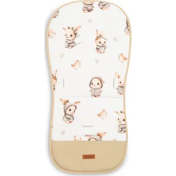 Příslušenství pro přepravu dětí Sensillo Vložka do kočárku, mušelín, Králičci, béžová