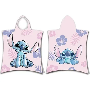 Plážová osuška pončo Lilo a Stitch 50x115 cm