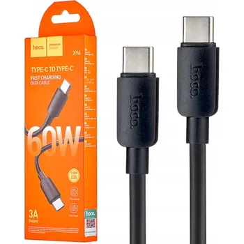 Datový kabel Kabel Accessories_4You USB-C - USB-C 1 m černý