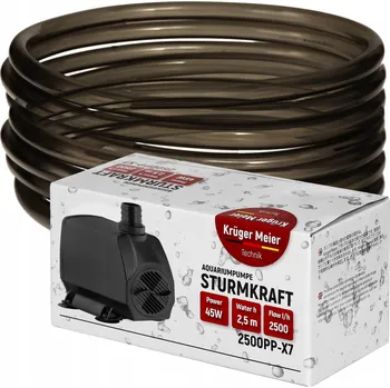 Čerpadlo SYSTÉM PRO VÝMĚNU VODY DO AKVÁRIA, JEZÍRKA - PONORNÉ ČERPADLO S HADICÍ 2500L