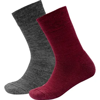 Pánské ponožky Dětské merino ponožky Devold Daily Merino Medium Sock 2Pk Kid Velikost ponožek: 28-30 / Barva: červená
