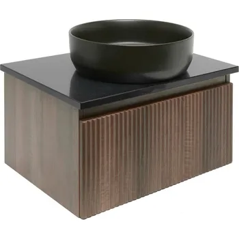 Ložnice Swiss aqua technologies Koupelnová skříňka s žulovou deskou SAT Evolution 58x30x44,8 cm ořech mat SATEVO60NAZ