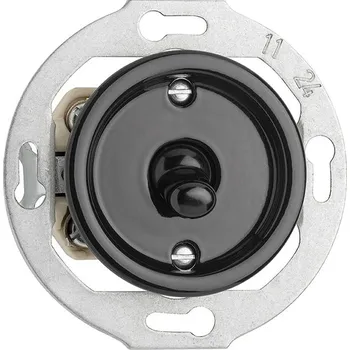 vypínač Porcelánový vypínač páčkový modul č.7 černý