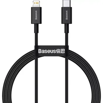 Příslušenství pro GPS Baseus CATLYS-A01 Superior Fast Charging Datový Kabel USB-C to Lightning 20W 1m Black