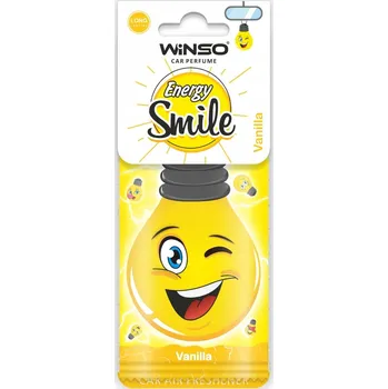 Vůně do auta Osvěžovač Vzduchu do Auta Závěska Lístek Smajlík WINSO Energy Smile Vanilka