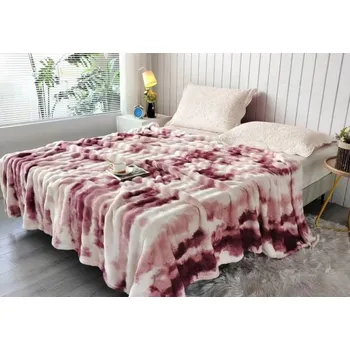 deka Mikroplyšová deka Premium Ocean 150x200 cm vínová