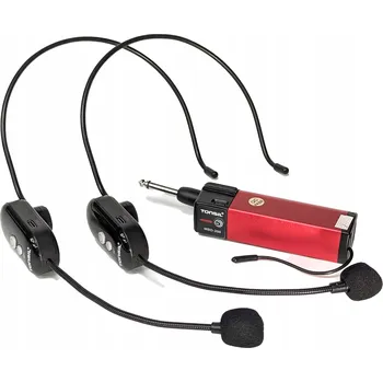 Mikrofon Tonsil MBD-200 2x Bezdrátový Mikrofon Náhlavní Dynamický UHF + Vysílač