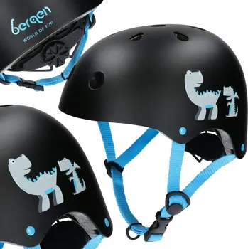 Cyklistická přilba Dětská cyklistická helma Bergen Nino černá BHN-004 velikost XS/S 46-55 cm