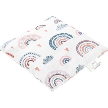 Polštář BocioLand Velký nahřívací polštářek s třešňovými pecičkami, Duha - pastelová
